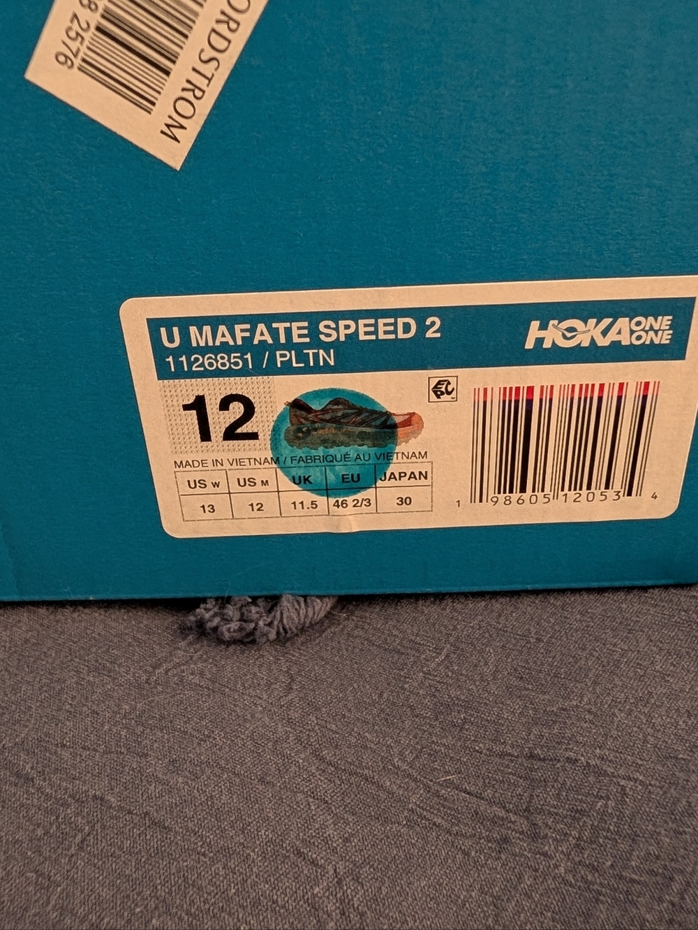 Hoka One One U Mafate Speed 2 Running Shoes - Teal/Blue